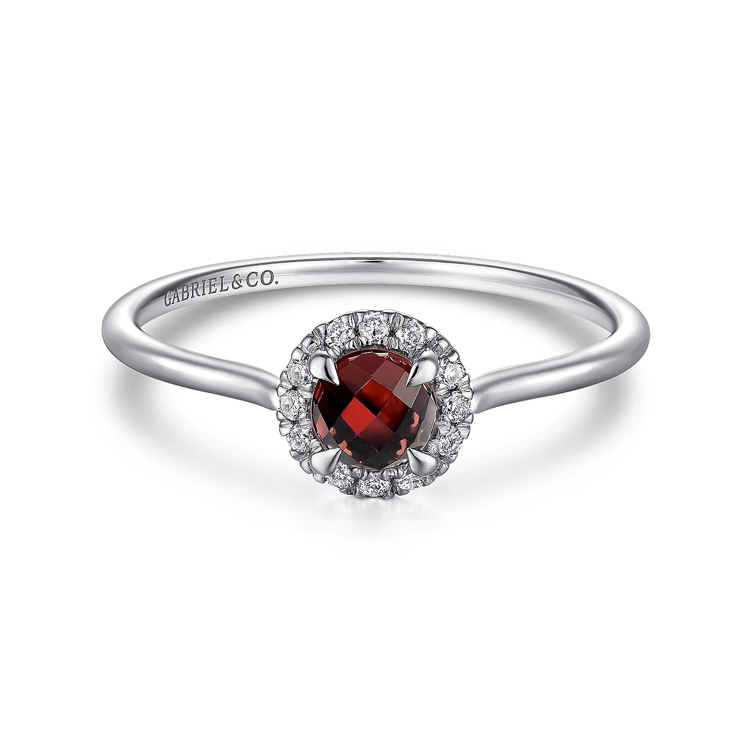 Garnet 2025 pave ring
