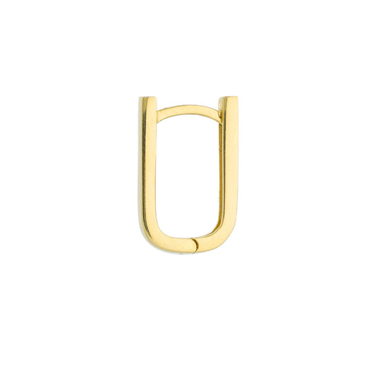 Thin Paper Clip Hoop Earring