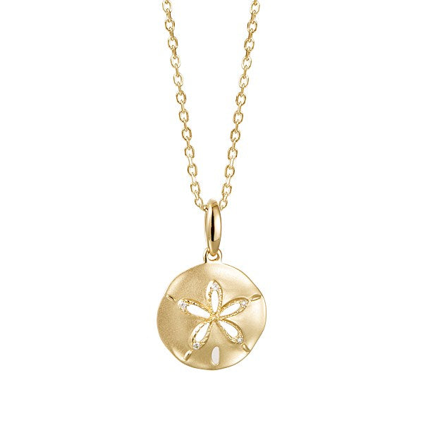 14K Gold Sand Dollar Pendant Necklace - Beach Jewelry – Gianni Deloro 14K Gold Sand Dollar Pendant Necklace - Beach Jewelry – Gianni Deloro