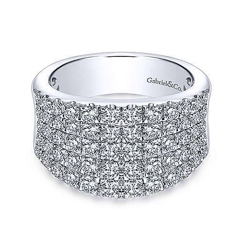Wide band pave diamond ring Clearance