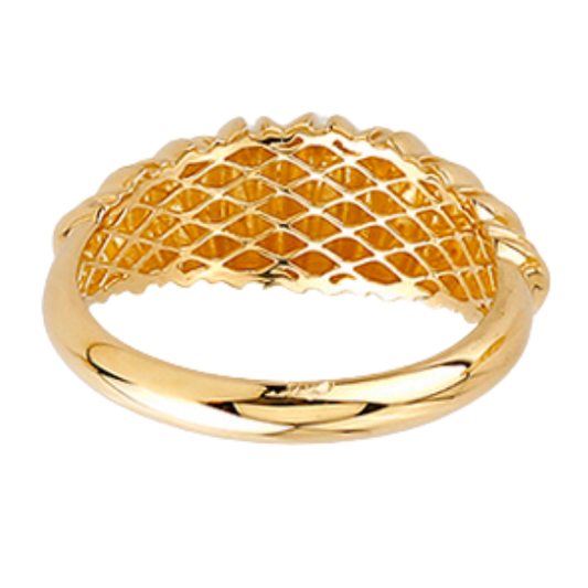 10K Yellow Gold Shrimp Style Ring