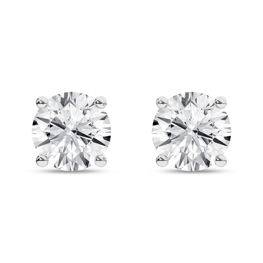 14K White Gold 5.06ctw Lab Grown Diamond Stud Earrings