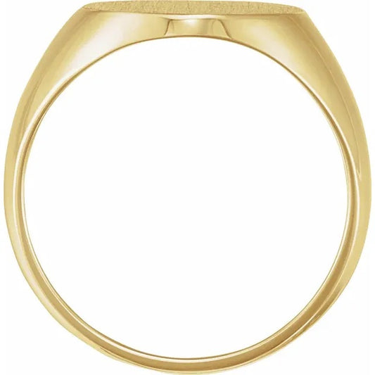 10K Oval Signet Ring