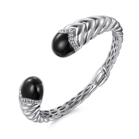 925 Sterling Sliver Bujukan Onxy Bangle