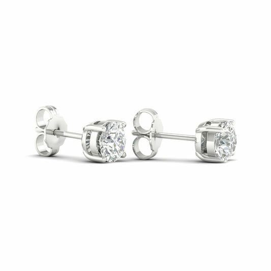 14K White Gold Lab Grown 1.45ctw Diamond Stud Earrings