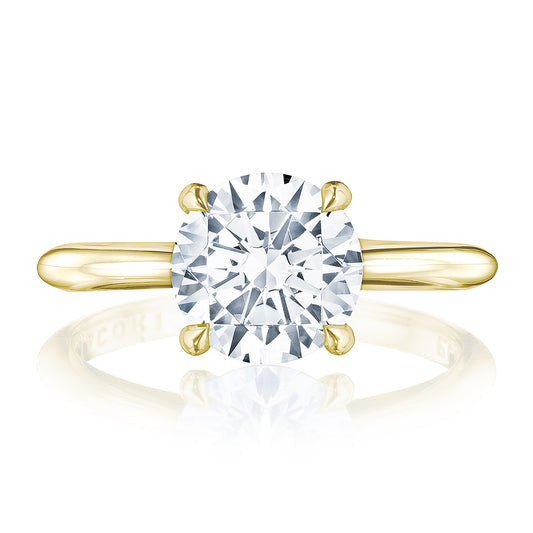 14K Yellow Gold Hidden Halo Mounting