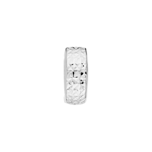 Diamond-Cut Huggie Mini Hoop Earrings