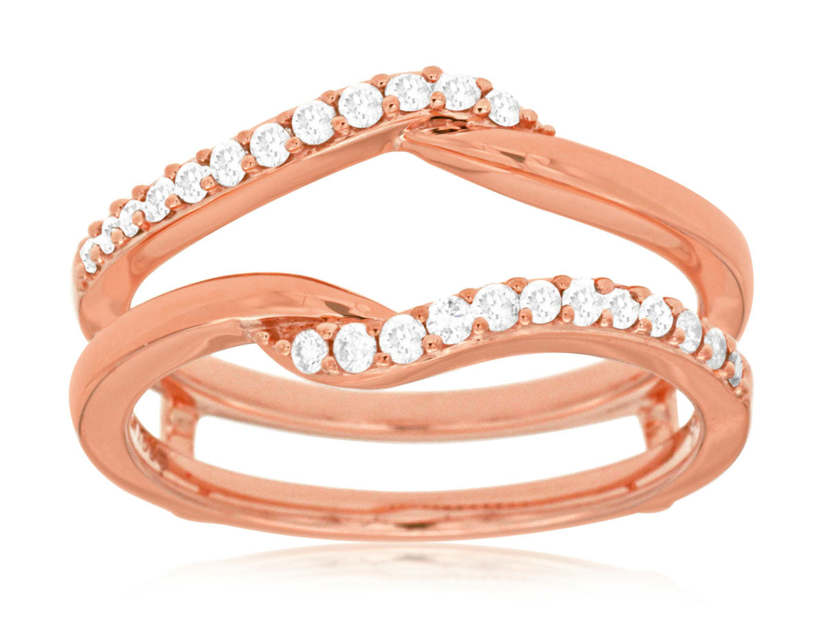 Rose gold ring on sale guard