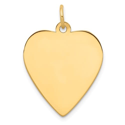 14KT MEDIUM PLAIN HEART