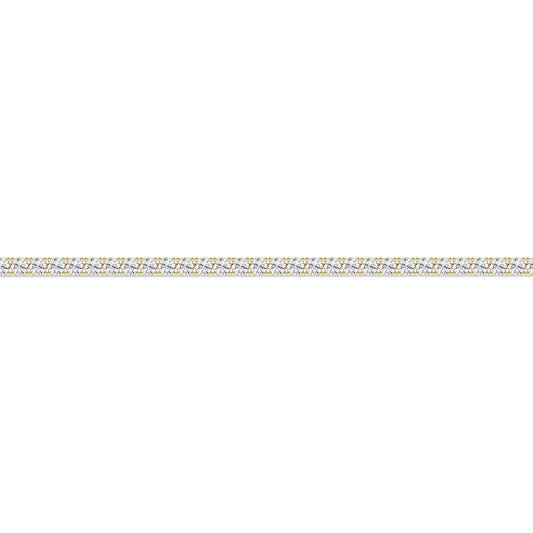 14K Yellow Gold Lab Grown 7.0CTW Diamond Tennis Bracelet
