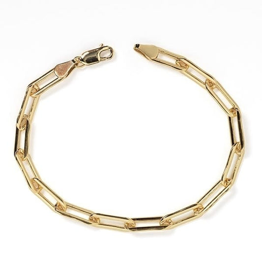 Gold Filled Paper Clip Bracelet