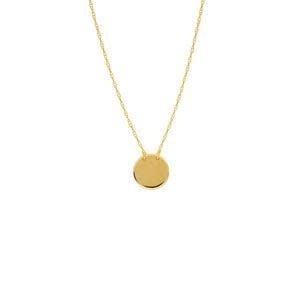 Mini Round Disc Necklace