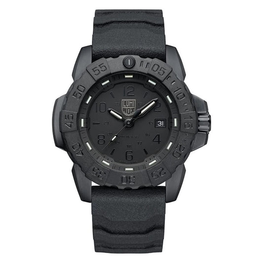 Luminox Men's Black Dial Rubber Band Seal Steel Military Dive Swiss Quartz Watch