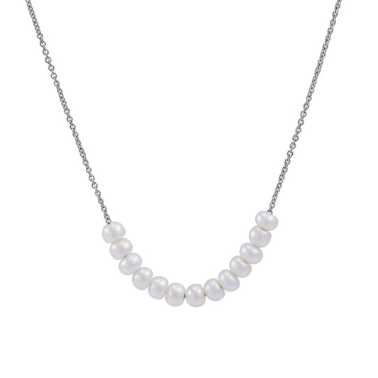 Sterling Silver Pearl Necklace