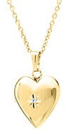 14K Gold Filled Children's Heart Locket Necklace