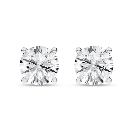 14K White Gold Lab Grown 1.50ctw Diamond Stud Earrings