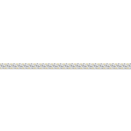 14K White Gold Lab Grown 10ctw Diamond Tennis Bracelet