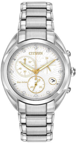 Citizen Eco Drive Chronograph with White Dial