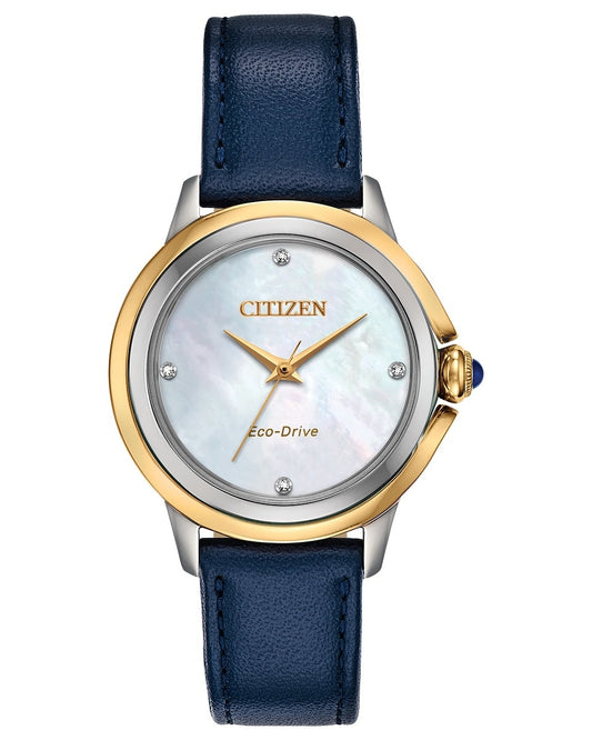 Ladies Citizen Eco Drive Watch with Genuine Diamonds