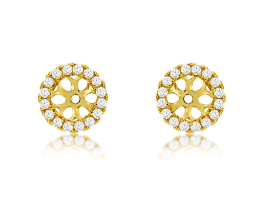 14KT .29CTW(JKT)PAVE DIAMOND JACKETS