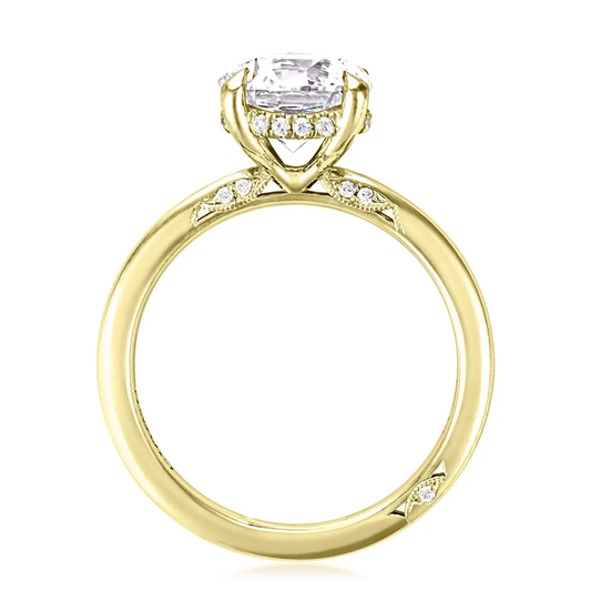 18K Yellow Gold Simply Tacori Hidden Halo Engagement Ring