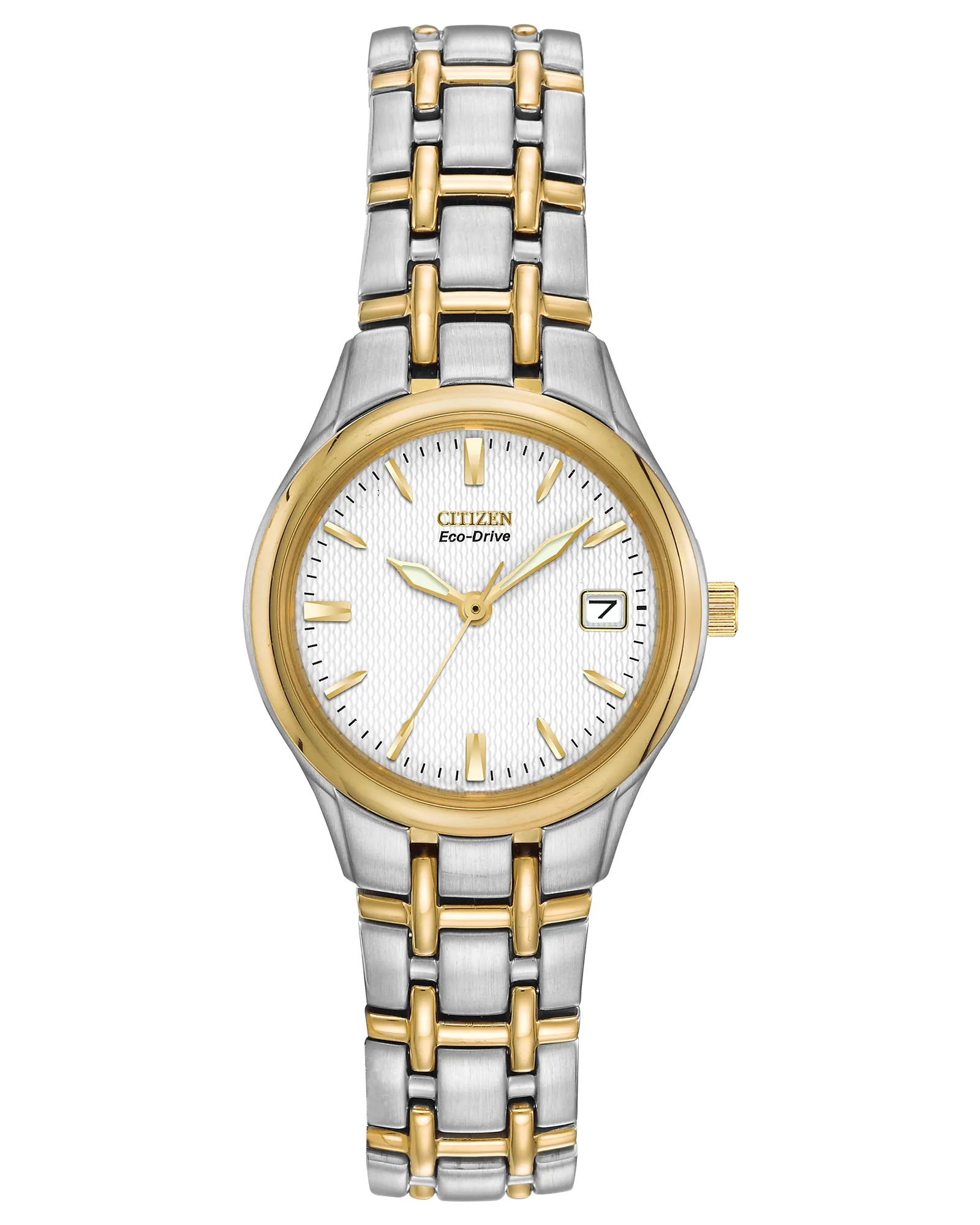 Citizen Eco-Drive Women\'s White Dial Band Watch 25mm EW1264-50A Female Stainless steel white ø 25mm Citizen  main image 2