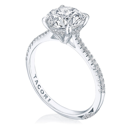 Tacori 18K White Gold Round Solitaire Engagement Ring