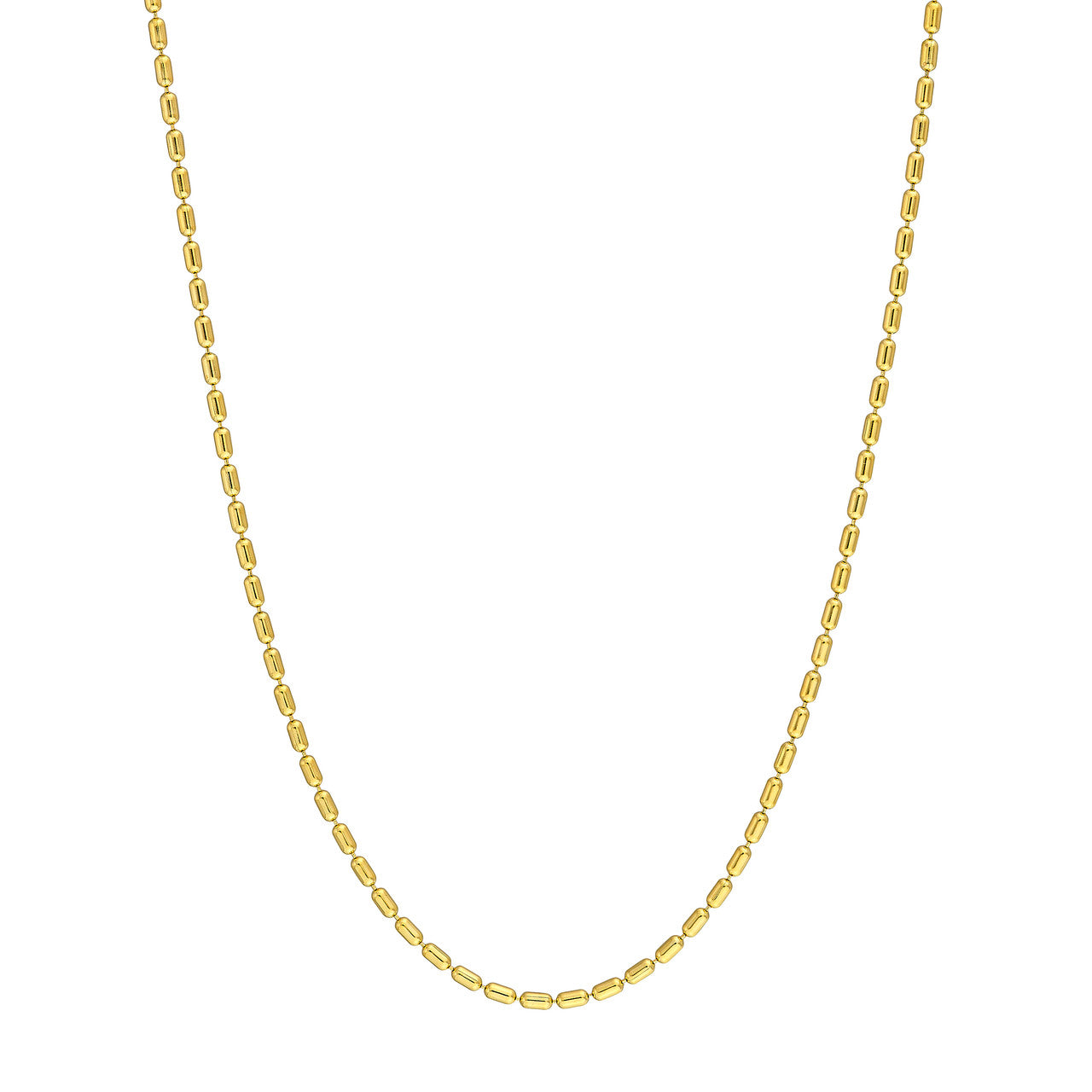 14KT 18 1.5MM LONG BEAD CHAIN