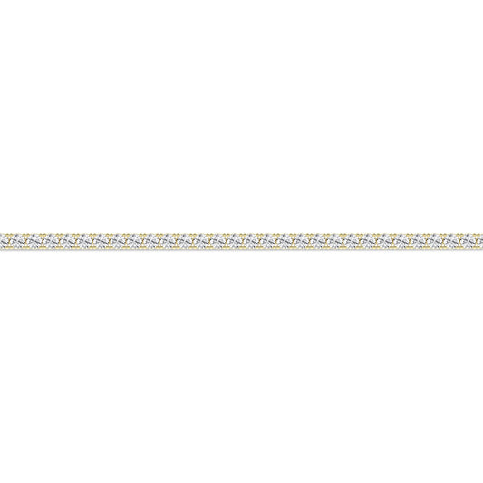 14K Yellow Gold Lab Grown 7.0CTW Diamond Tennis Bracelet