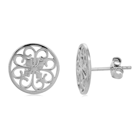 Southern Gates® Heart Scroll Post Earrings
