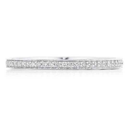 14K White Gold Tacori Diamond Wedding Band