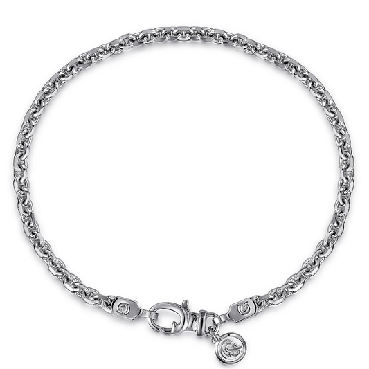 925 Sterling Silver Men's Link Chain Bracelet