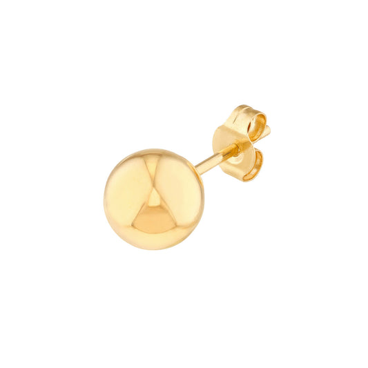 14K Yellow Gold 6mm Ball Studs
