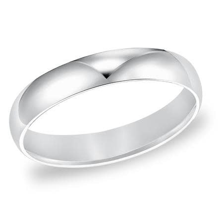 White Gold Comfort Fit Wedding Band