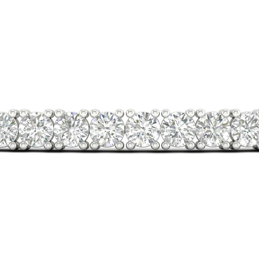 14K White Gold Lab Grown Diamond Tennis Bracelet