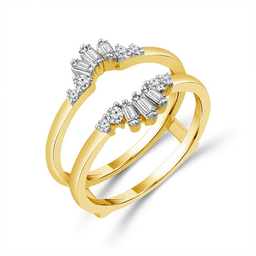 Yellow Gold Diamond Ring Wrap