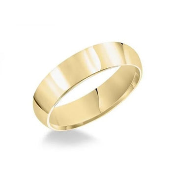 14K Yellow Gold 6mm Comfort Fit Plain Wedding Band