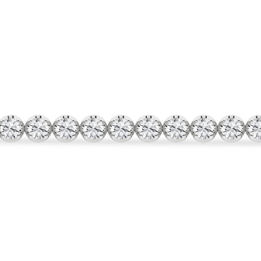 14K White Gold 3ctw Lab Grown Diamond Tennis Bracelet