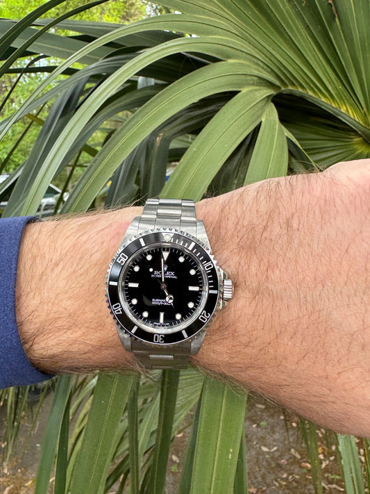 Pre-owned Stainless Steel Rolex Submariner with Black Dial