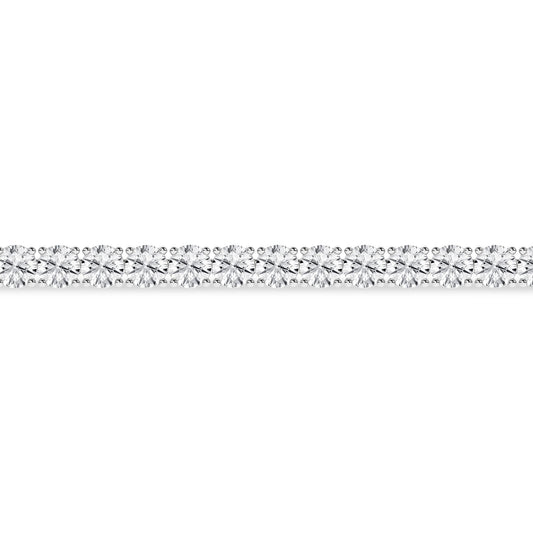 14K White Gold Lab Grown 5.0CTW Diamond Tennis Bracelet