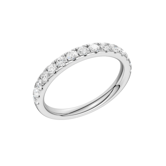 14K White Gold Lab Grown Diamond Band