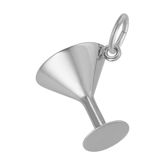 Sterling Silver Martini Glass Charm