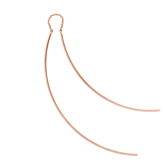 Curved Wire Threader Earrings