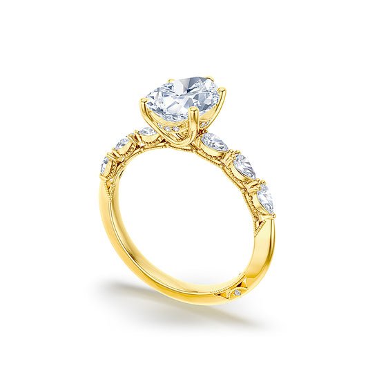 Tacori 18K Yellow Gold Pear Sculpted Crescent Engagement Ring