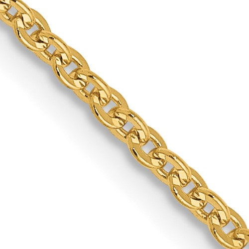 14K Yellow Gold 20" Flat Cable Chain