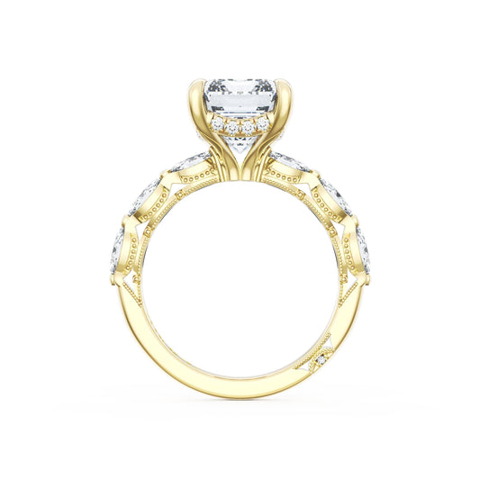 Tacori Sculpted Crescent Radiant Solitaire Engagement Ring
