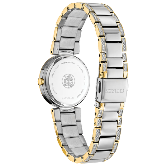 Citizen Ladies Silhouette Crystal White Dial Eco Drive