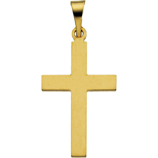 14KT MEDIUM PLAIN CROSS