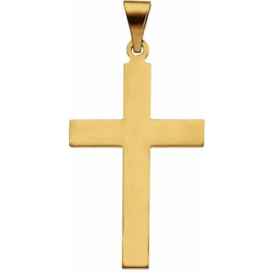 14K Yellow Gold Cross Pendant