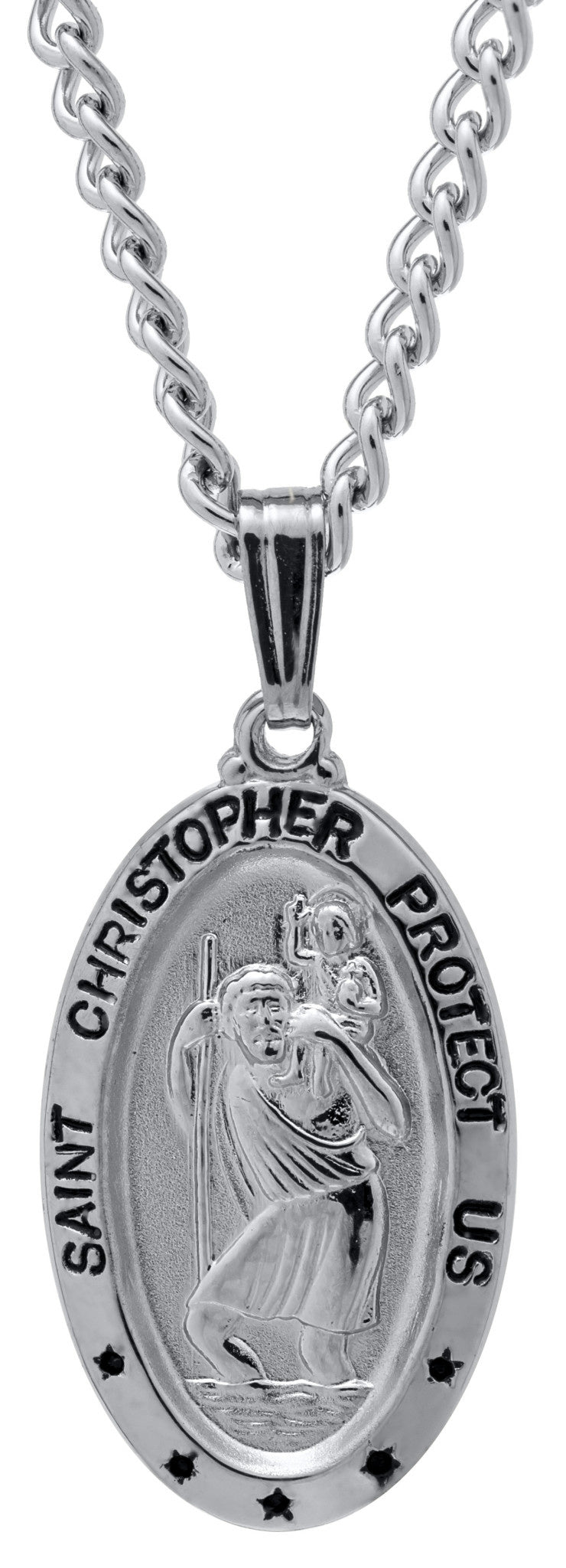 Charm Médaille De Saint-Christophe En Argent 925 - Bijou Pour Bracelet - Neuf Avec étiquettes - Royaume-Uni